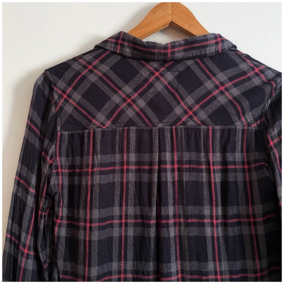 Rails Hunter Shirt in Coal-Grey-Rose Small - Picture 6 of 16